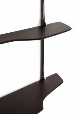 PI väggmonterat skrivbord Dark brown mahogny 140x48 cm