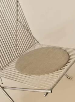 PK4 loungestol med dyna Rostfritt stål-natur-natur