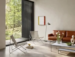 PK4 loungestol Rostfritt stål-natur