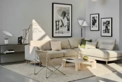 PK4 loungestol Rostfritt stål-natur