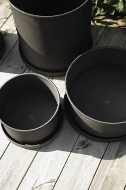 Plant bowl kruka 2-pack Black