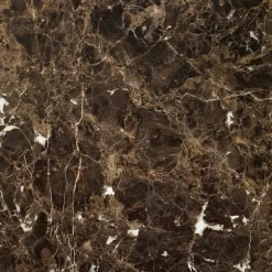 Plateau soffbord ovalt Marmor brun-svart underrede
