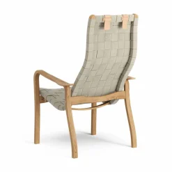 Primo fåtölj hög med nackkudde oljad ek Natur