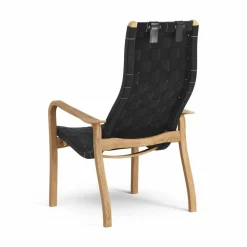 Primo fåtölj hög med nackkudde oljad ek Svart