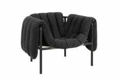 Puffy loungefåtölj Anthracite-black grey