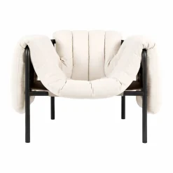 Puffy loungefåtölj Natural-black grey