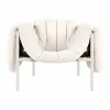 Puffy loungefåtölj Natural-cream