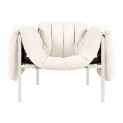 Puffy loungefåtölj Natural-cream