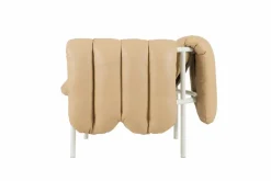 Puffy loungefåtölj Sand leather-cream