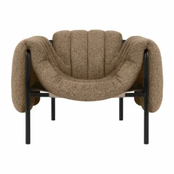 Puffy loungefåtölj Sawdust-black grey