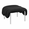 Puffy ottoman 58x67 cm Anthracite-rostfritt stål