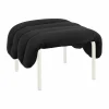 Puffy ottoman 58x67 cm Anthracite-cream