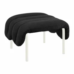 Puffy ottoman 58x67 cm Anthracite-cream
