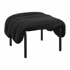 Puffy ottoman 58x67 cm Anthracite-black grey