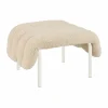 Puffy ottoman 58x67 cm Eggshell-cream