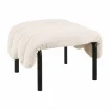 Puffy ottoman 58x67 cm Natural-black grey