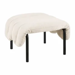 Puffy ottoman 58x67 cm Natural-black grey