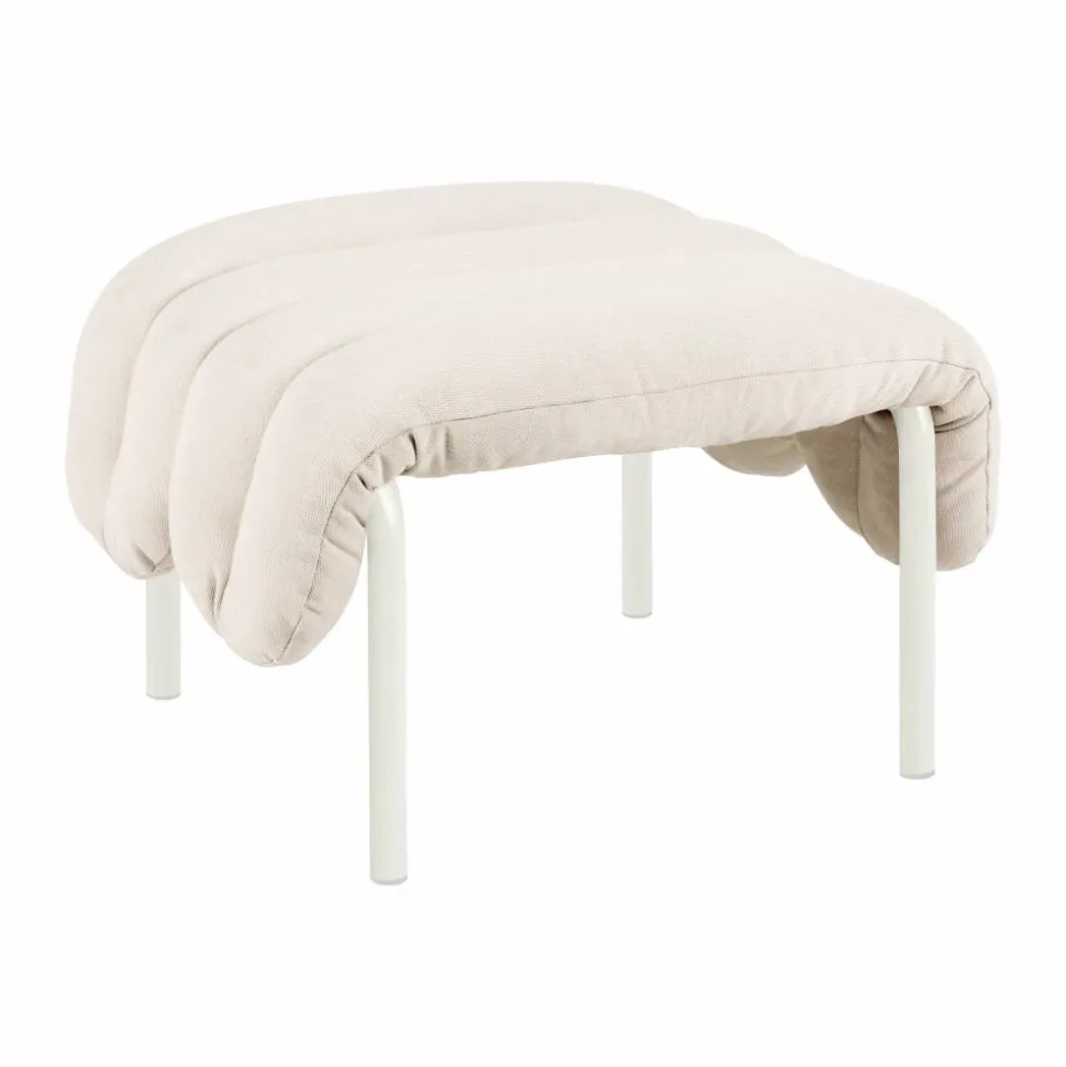 Puffy ottoman 58x67 cm Natural-cream