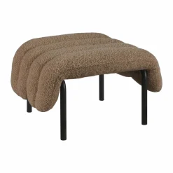 Puffy ottoman 58x67 cm Sawdust-black grey