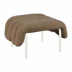 Puffy ottoman 58x67 cm Sawdust-cream