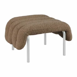 Puffy ottoman 58x67 cm Sawdust-rostfritt stål
