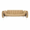 Puffy 2 5-sits soffa 205 cm Sand leather-cream