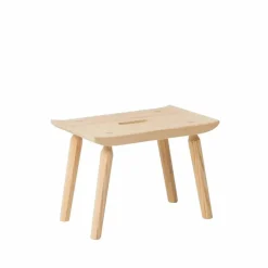 Putte pall Vitsåpad björk stor