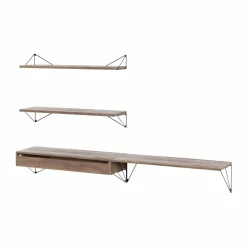 Pythagoras Bundle D hyllsystem valnöt-svart