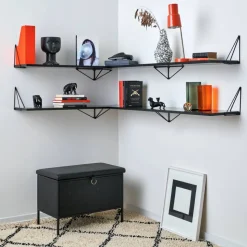Pythagoras Shelf hyllplan svart
