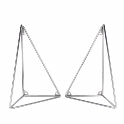 Pythagoras Brackets 2-pack krom