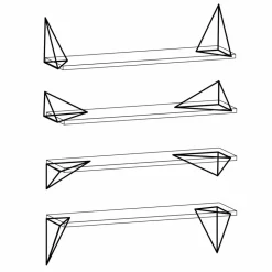 Pythagoras Shelf hyllplan vit
