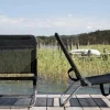 Quick solstol Textaline black-aluminium