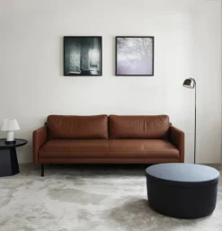 Rar 3-sits soffa Omaha leather cognac