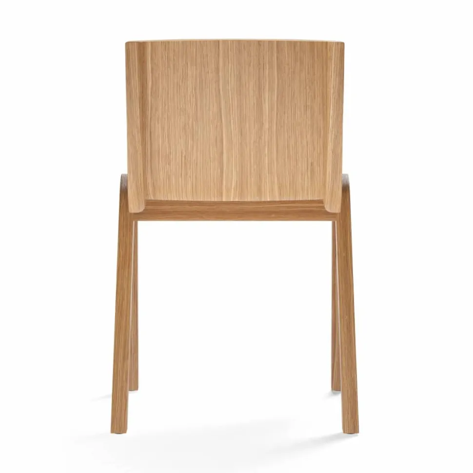 Ready stol klädd sits Natural oak-Audo Bouclé 02