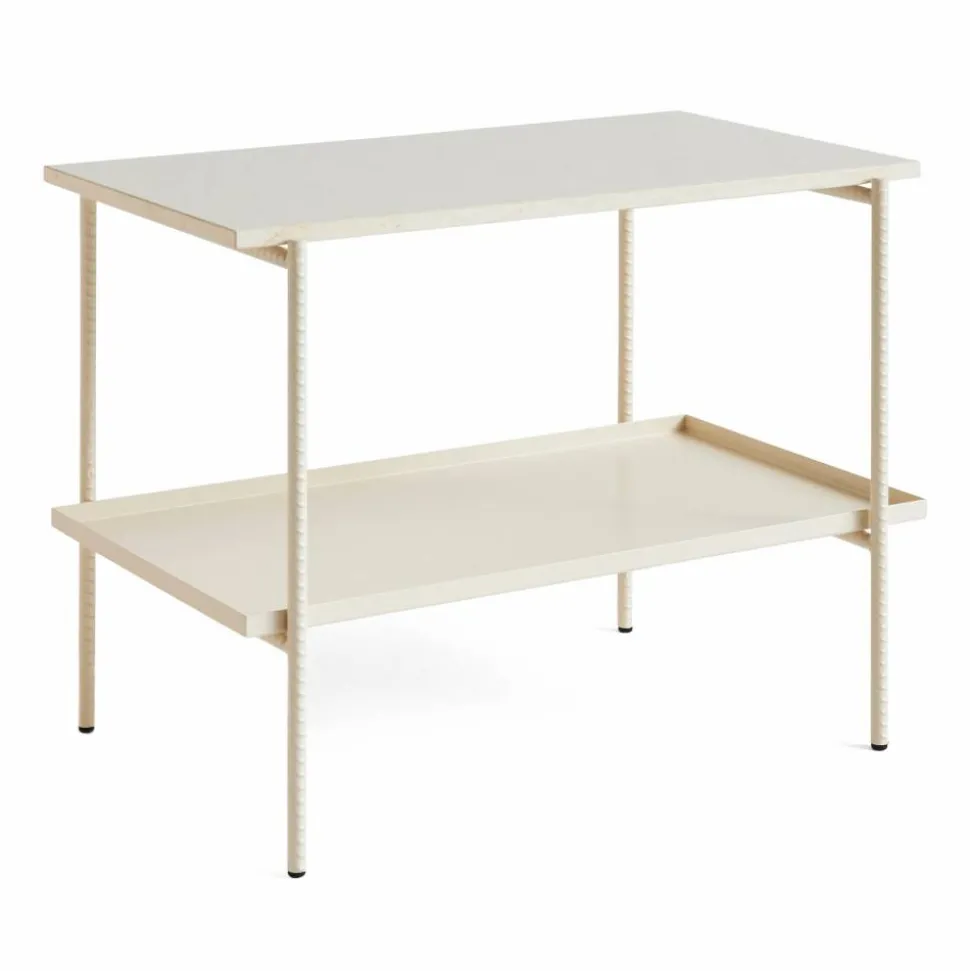 Rebar sidobord 75x44x55 cm Beige marble-alabaster