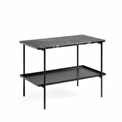 Rebar sidobord 75x44x55 cm Black marble-black