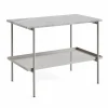 Rebar sidobord 75x44x55 cm Grey marble-fossil