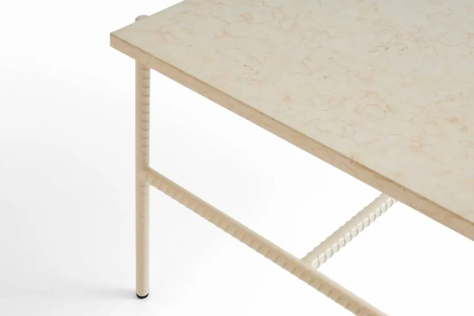Rebar soffbord 80x49x40 5 cm Beige marble-alabaster