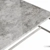 Rebar soffbord 80x84x33 cm Grey marble-fossil