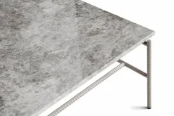 Rebar soffbord 80x84x33 cm Grey marble-fossil