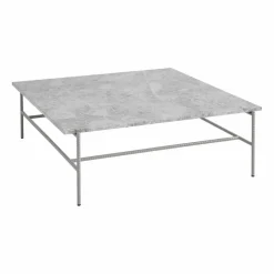 Rebar soffbord 100x104x33 cm Grey marble-fossil