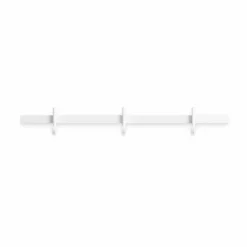Relief kroklist small 41 cm Vit