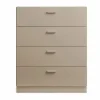 Relief byrå bred med sockel 82x92 2 cm beige