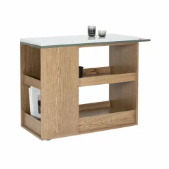 Remy serveringsvagn valnötsbetsad ek (p4) carrara marmor green khaki