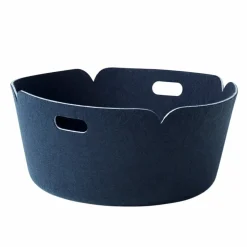 Restore förvaringskorg rund Midnight blue (blå)