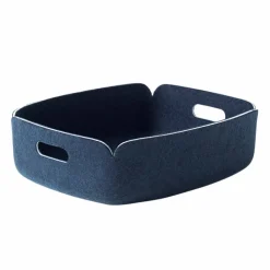 Restore tray förvaringskorg låg Midnight blue (blå)