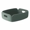 Restore tray förvaringskorg låg Dusty green (blekgrön)
