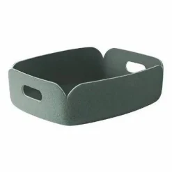 Restore tray förvaringskorg låg Dusty green (blekgrön)