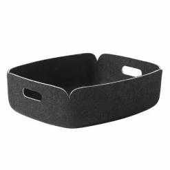 Restore tray förvaringskorg låg Black melange (svart)