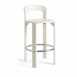 Rey Low barstol lackad 65 cm Cream white